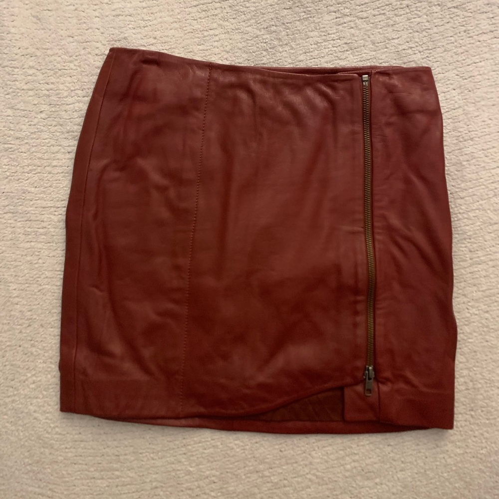 Leith Leather Mini Skirt